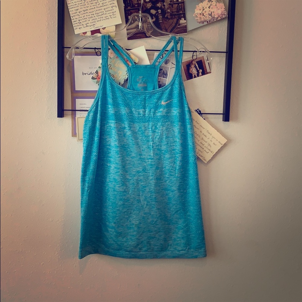 Blue Nike dri-fit tank top